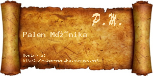 Palen Mónika névjegykártya